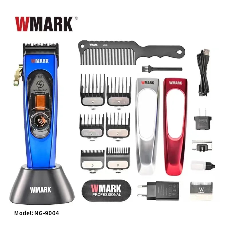 2024 The new WMARKNG-9004 Professional men's hair clipper is replaceable in three colors using a magnetic body cover at 9000 RPM