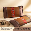 Rattan Mat Pillow, Bamboo Cooling Pillow, Tea Ice Silk Pillow Core, Summer Air-Conditioned Mat Pillow, Single 30*50cm