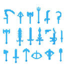 Candy Color My Weapons Building Blocks Soldier Figures Bow Arrow Pickaxe Hoe Sword Military Accessories Bricks Toys Gift Kid C12