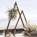 2 Pack Wooden Wedding Arch Stand Triangle Arbor Frame Backdrop Balloon Archway Stand