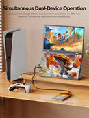 UPERFECT Laptop Screen Extender 15.6 Inch 1080P 360° Foldable Dual Monitors 100% sRGB HDMI USB-C Stacked Triple Portable Monitor