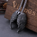The Arcwing | Handcrafted Stainless Steel Angel Wings Pendant Necklace for Men & Women