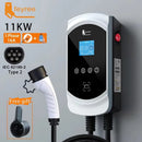 feyree EV Charger 32A 7.6KW Elektrofahrzeug Ladegerät EVSE Wallbox 11KW 22KW 3-phasig Typ2 Kabel IEC62196-2 Steckdose APP-Steuerung