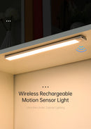 LED Motion Sensor Light Night Light Wireless USB Under Cabinet Light For Kitchen Cabinet Bedroom Wardrobe Sensor Indoor Lighting