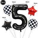 Bike Game Birthday Decorations Bicycle Garland Banner Cycling  Rider Cupcake Toppers Boy Birthday Baby Shower Party Decoration