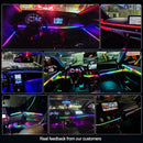 Auto-Ambientebeleuchtung Automatisches AUS-Modul 30 60 Sekunden Handschuhfach USB-Erweiterungsdock Symphony 140cm Streifen für Tesla Model 3 Y S X