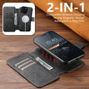 PU Leather Wireless Charging Card Holder Stand Wallet Magnetic Flip Cover Phone Case For iPhone 17 Pro Max 16 Plus 15 14 13 12