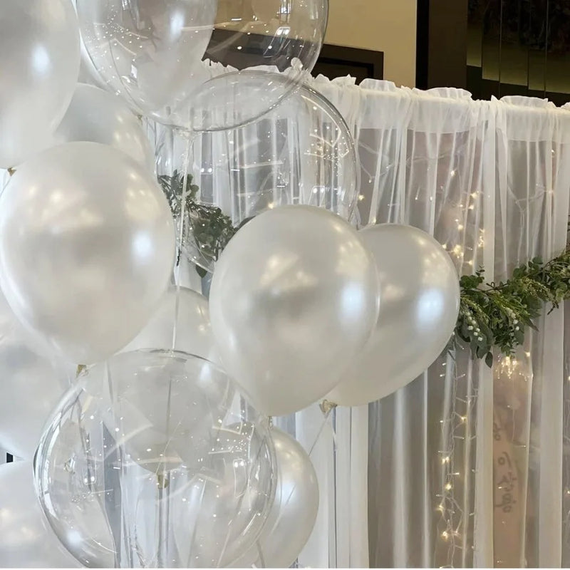 8/12/18/20/24inch Transparent Bubble Balloons Inflatable Clear Bobo Balloon Christmas Wedding Birthday Party Decorations Globos
