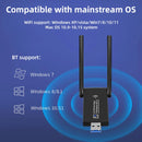 1300Mbps USB 3.0 Wireless Network Card Bluetooth 5.0 WIFI 6 Adapter 5dBi Dual Band 2.4G 5G USB 3.0 Lan Ethernet Adapter for PC