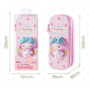 2023 Sanrio 3D Stationery Box Mymelody Kuromi Cinnamoroll Pochacco Squishy Stress Relieve Pencil Case Kids School Gift