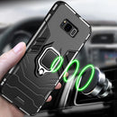 For Samsung Galaxy S8+ Case Armor PC Cover Metal Ring Holder Phone Case For Samsung S 8 S8 Plus Cover Shockproof Hard Bumper