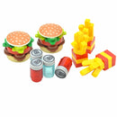 City Food Hamburger Fries Accessories Friends MOC Building Blocks Drinks Fruit Vegetable Bread Fish Bottle Parts MOC Brick Leduo