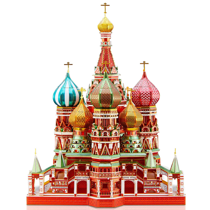 Piececool 3D Metal Puzzle Model Building Kits-Saint Basil's Cathedral Jigsaw Toy ,Christmas Birthday Gifts for Adults