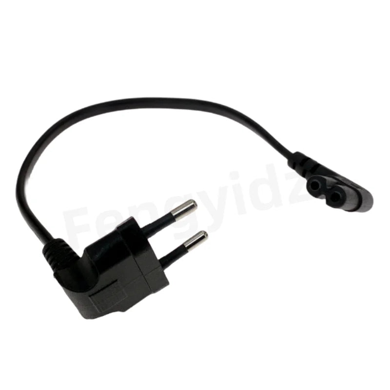 90 Degree Schuko CEE7/16 Europe 2pin Male to Right Angled IEC 320 C7 Power Supply Cord Cable