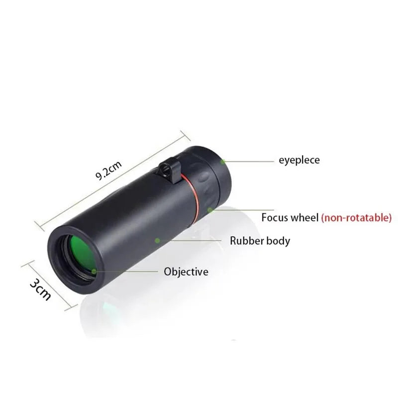 High Power Monocular Telescope 8x Magnification for Clear and Crisp Images Perfect Gift for Photography Enthusiasts