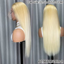 40Inch Straight Blonde 613 Blonde Human Hair Lace Frontal Wig 13x6 Transparent Blonde Lace Front Wigs Pre Plucked Human Hair Wig