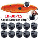 30-10PCS Kayak Scupper Stopper Universal Rubber Drain Holes Plugs 40mm Drain Hole Bungs Kayak Scupper Plugs for Kayak Canoe Boat