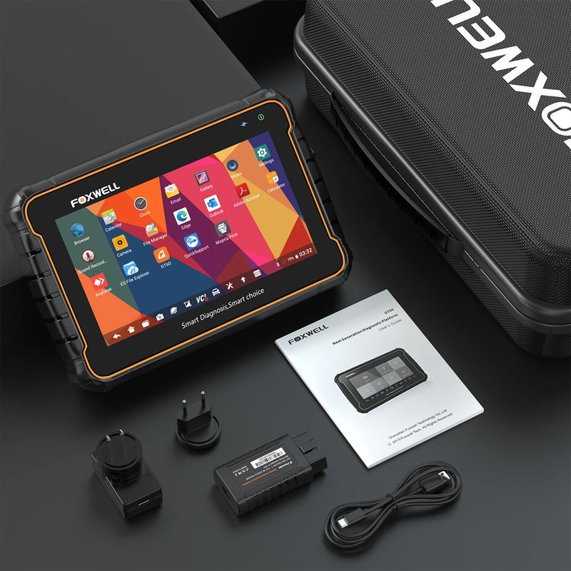 FOXWELL GT60 OBD2 Diagnostic Tool All System Bi-directional Car Code Reader 24 Reset Professional OBD 2 Automotive Scanner