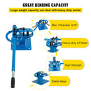 SucceBuy Pipe Bender YP-9 Manual Bench Steel Tube Bending with 7Dies 1-3in Multifonction Compact Flat Bar Rod Brake Bends Tool