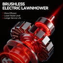 10Inch 4000W Brushless Electric Lawn Mower 36000RPM Grass Trimmer Length Adjustable Garden Tools For Makita 18V Battery Pins