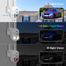 Hiseeu 5MP WiFi CCTV Camera Security System Kit 10CH NVR Recorder Set P2P Outdoor Wireless IP Cameras Video Surveillance System