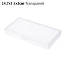 8Styles Plastic Storage Box Small Square Clear Black Box For Jewelry Diamond Embroidery Craft Bead Pill Home Storage Supply