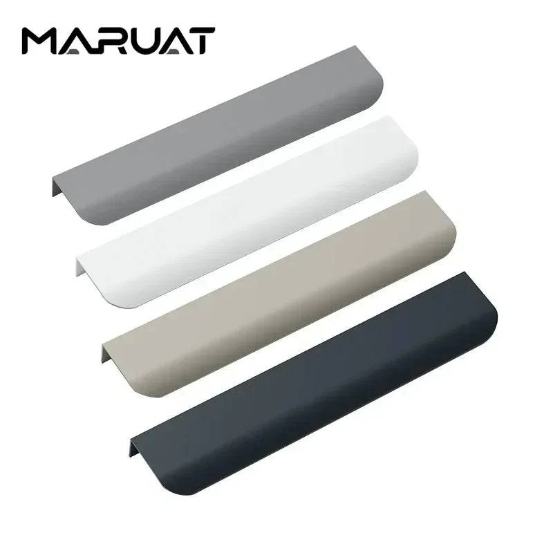 Furniture Handle Invisible Drawer Embedded Kitchen Storage Room Wardrobe Dressing Table Aluminum Alloy Indoor Door Handle