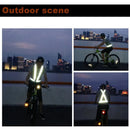 Unisex Motorcycle Reflective Vest Durable Clothing Adjustable Safety Elasticity Clothing For Night Running Cycling Walking