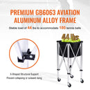 The Rally Caddy | Foldable 180-Ball Tennis Cart with Wheels