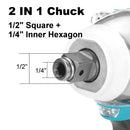 The Torque Surge | 520N.m Brushless Cordless Impact Wrench, 18V Kit