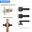 Entrance Auto Lock ttlock App Remote Control Smart Lock Latch Fingerprint Passcode Home Wooden Door Lock Handle for Office home