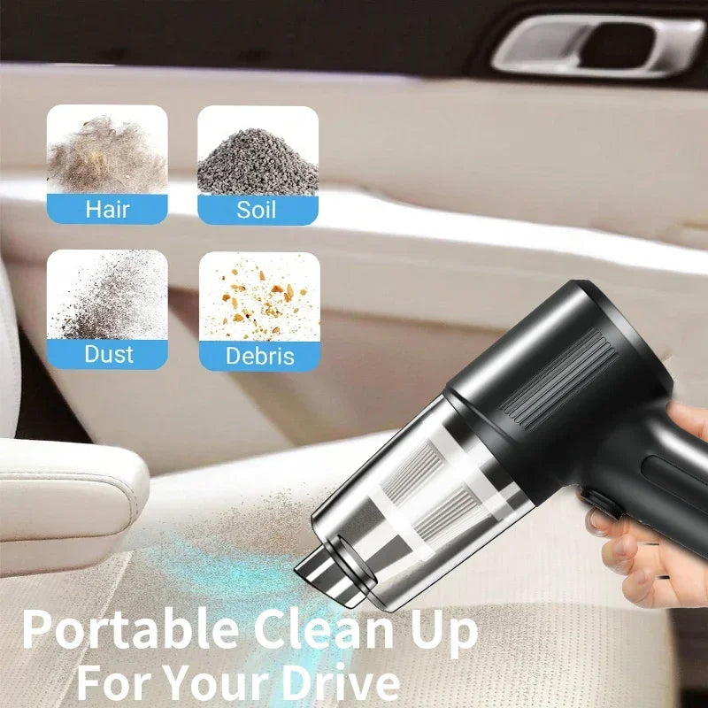 Xiaomi Wireless Car Vacuum Cleaner Multifunctional Mini Portable High-power Suction and Blowing Integrated Cleaning Appliance