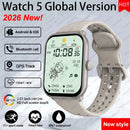 Watch 5 Smart Watch Global Version Men Women HD AMOLED Screen Heart Rate Bluetooth Call GPS Track Waterproof Sports Smartwatches