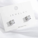 Smyoue 0.1-3CT Test bestanden Moissanit Ohrstecker für Männer und Frauen S925 Silber Platinbeschichtet Braut Hochzeit Diamant Ohrstecker GRA