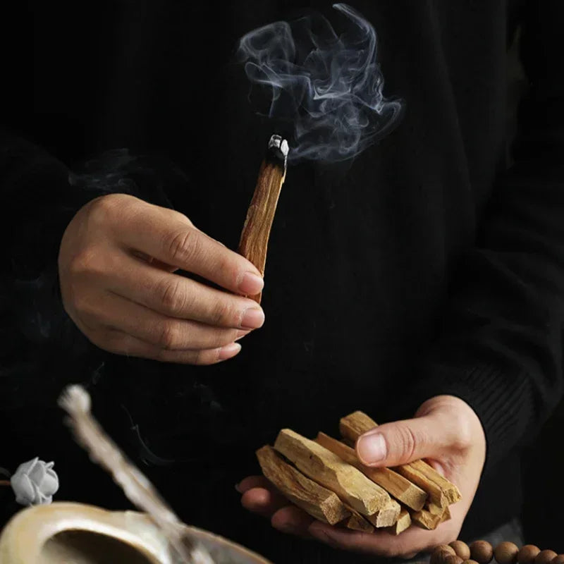 Palo Santo Natural Incense Sticks High oil content Burning releases the scent For indoor aromatherapy Relax your mind