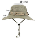 Summer Men Bucket Hat Outdoor UV Protection Wide Brim Panama Safari Hunting Hiking Hat Mesh Fisherman Hat Beach Sunscreen Cap