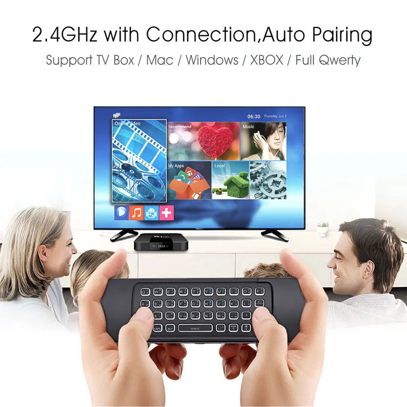 Backlit MX3 Air Mouse Smart Voice Remote Control 2.4G Wireless Keyboard IR Learning For Android 11.0 10.0 TV BOX Android 11 10 9