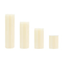 4PCS Foldable Wedding Cardboard Flower Columns,Cardboard Centerpiece Display,Cylinder Pedestal Stands For Wedding Birthday