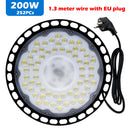 Super Bright UFO High Bay Light AC 220V 100W 150W 200W IP65 Waterproof LED Industrial Lighting For Garage Gym Factory Warehouse