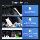 CarlinKit 5.0 2air & CarlinKit 4.0 CP2A Wireless Android Auto &CarPlay Wireless Adapter 2.4G&5.8Ghz WiFi Auto Connect OTA Update