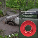 Winch Snatch Block Heavy Duty Cable Pulley Snatch Ring 55000Lbs Capacity Recovery Ring Winch Pulley Towing Accessories for Truck