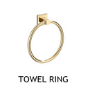 Luxury Golden Bathroom Brass Hardware Towel Rack Paper holder Toilet Brush Holder Towel Holder hook Row hook Activity bar