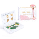 Crystal Roller Set Facial Massage Natural Jade Roller Gua Sha Kit Jade Scraper Rose Quartz Stone Face Lift Massager Beauty Tools