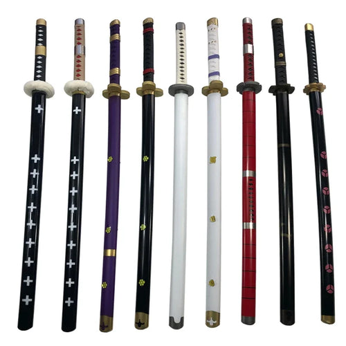 Cosplay-Schwert Roronoa Zoro Katana 1:1 Rollenspiel Wa Michi Ichi Samuraiwaffe Schwert Messer Sicherheit PU Spielzeug Geschenk 104cm
