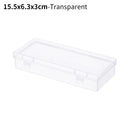 8Styles Plastic Storage Box Small Square Clear Black Box For Jewelry Diamond Embroidery Craft Bead Pill Home Storage Supply