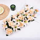 Simulated Rose Arch Decoration Simulated Lily Flower Wall Wedding Flower Wall Wedding Supplies Background Wall