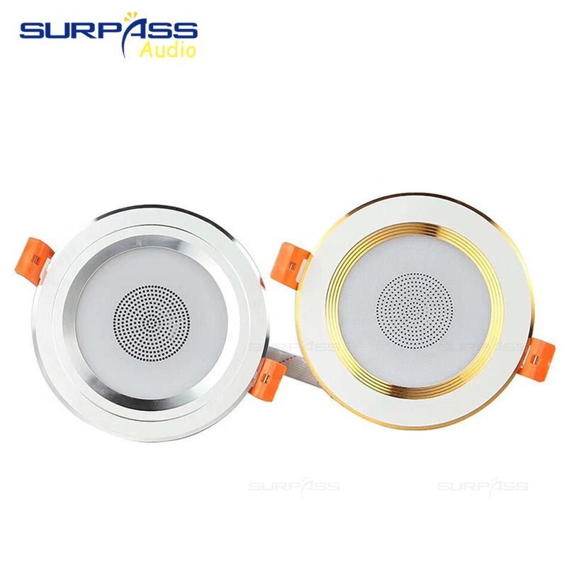 LED Smart Music Lamp Intelligent Background Music Light Ceiling Speakers With Adjused Lights Smart Bluetooth Downlight Speaker