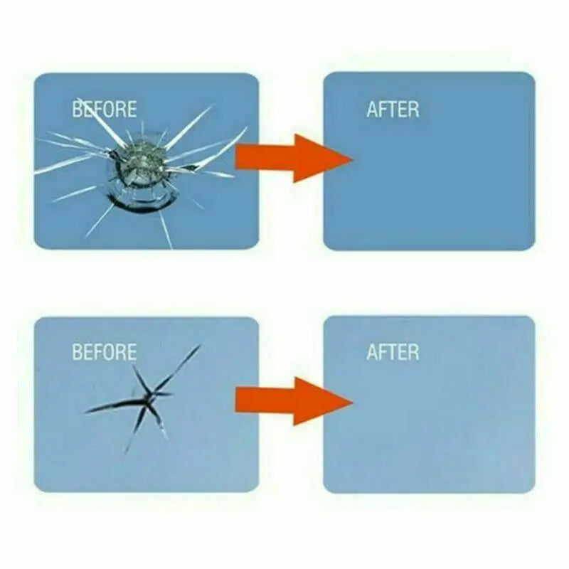 2x 3ml Windshield Glass Repair Solution Practical Long Crack Repair Liquid Set Automotive Glass Repair Tools Crack Repair Fluid