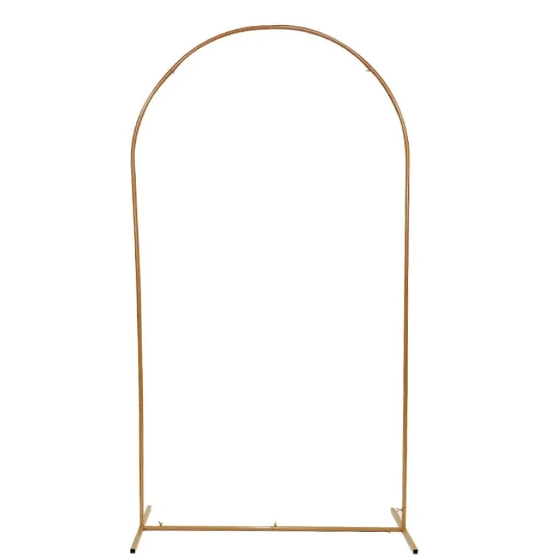 Golden Arch Frame Wedding Party Decoration Backdrop Stands Arched Round Tube Bracket Balloon Kit Display Background