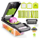 Multifunctional 5-in-1 Vegetable Chopper – Cutter, Dicer, Slicer, Mandoline & Onion Chopper for Vegetables, Easy to Clean